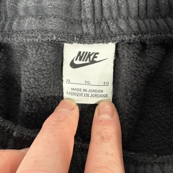 Nike Sportswear Club Fleece Joggers Mens XL Black Sweatpants Futura Logo - Picture 3 of 6